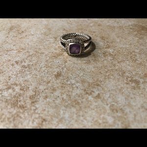 David Yurman petite Albion ring amethyst ring